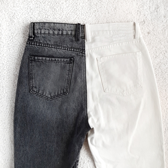 ☆ SOLD! ☆ REVICE True Love / Checkmate High Rise Button Fly Two Tone Straight Le - Picture 7 of 10